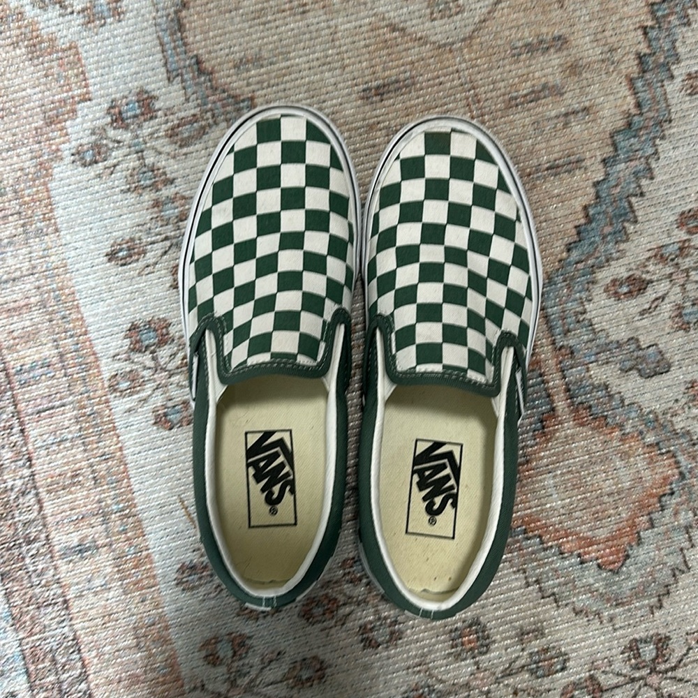 Vans checkered slip on sneakers